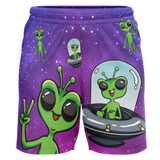 CT Oil Kings Alien Adult Workout Wear Shorts