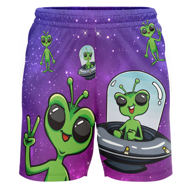 CT Oil Kings Alien Adult Workout Wear Shorts