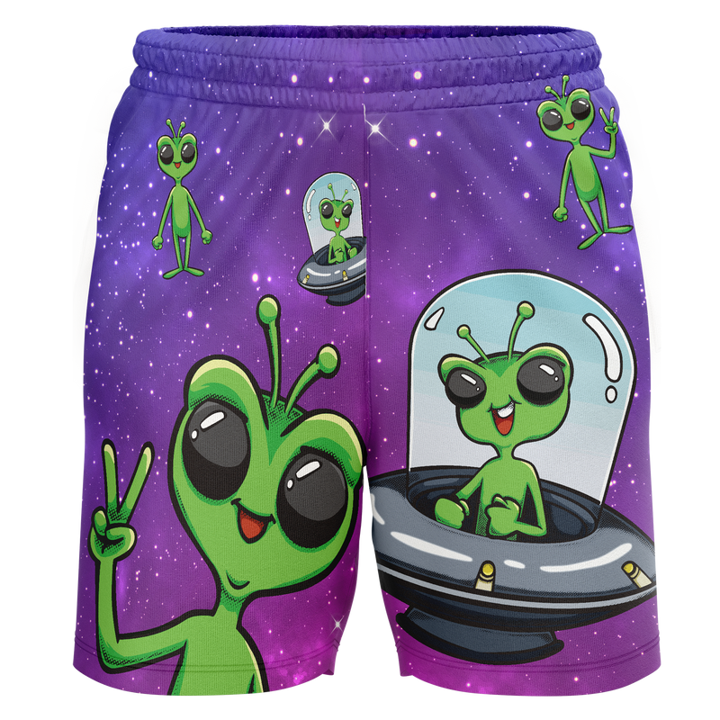CT Oil Kings Alien Adult Workout Wear Shorts