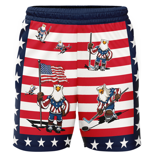 CT Oil Kings American Eagle Adult Workout Wear Shorts