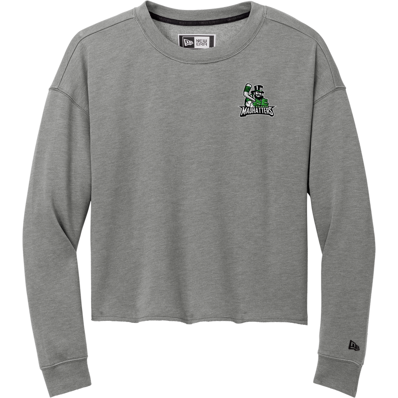 Atlanta Madhatters New Era Ladies Tri-Blend Fleece Crop Crew