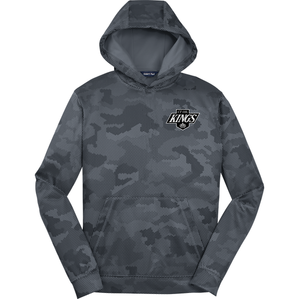 CT Oil Kings Youth Sport-Wick CamoHex Fleece Hooded Pullover
