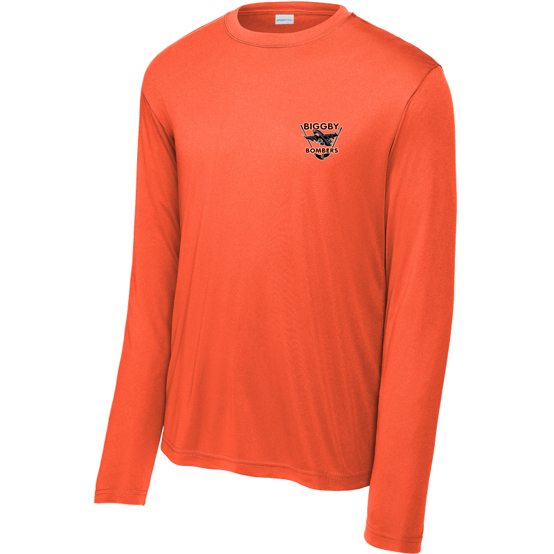 Biggby Bombers Youth Long Sleeve PosiCharge Competitor Tee
