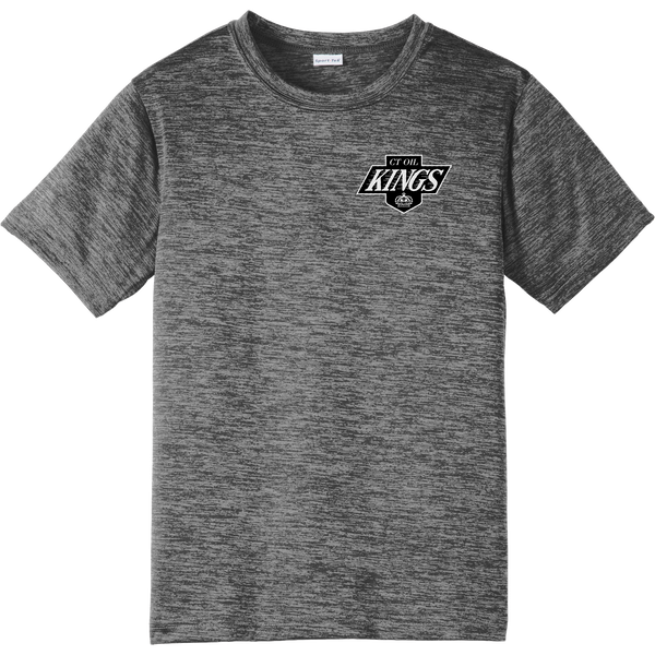 CT Oil Kings Youth PosiCharge Electric Heather Tee
